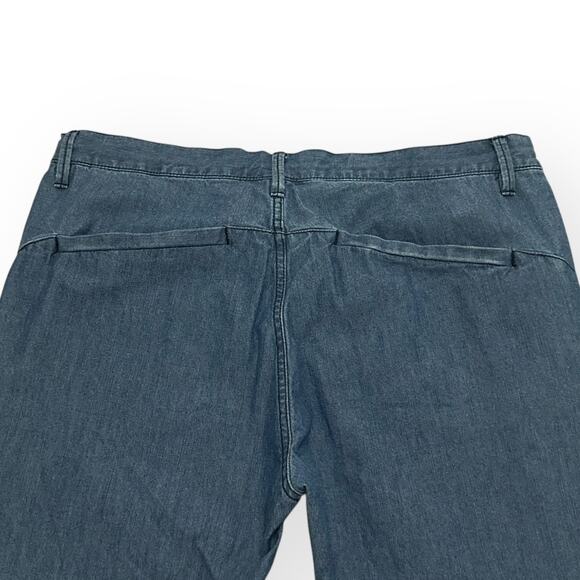 ARMANI EXCHANGE Drawstring Chambray Denim Joggers Jeans Stretch Slim Straight 36 - Picture 4 of 10